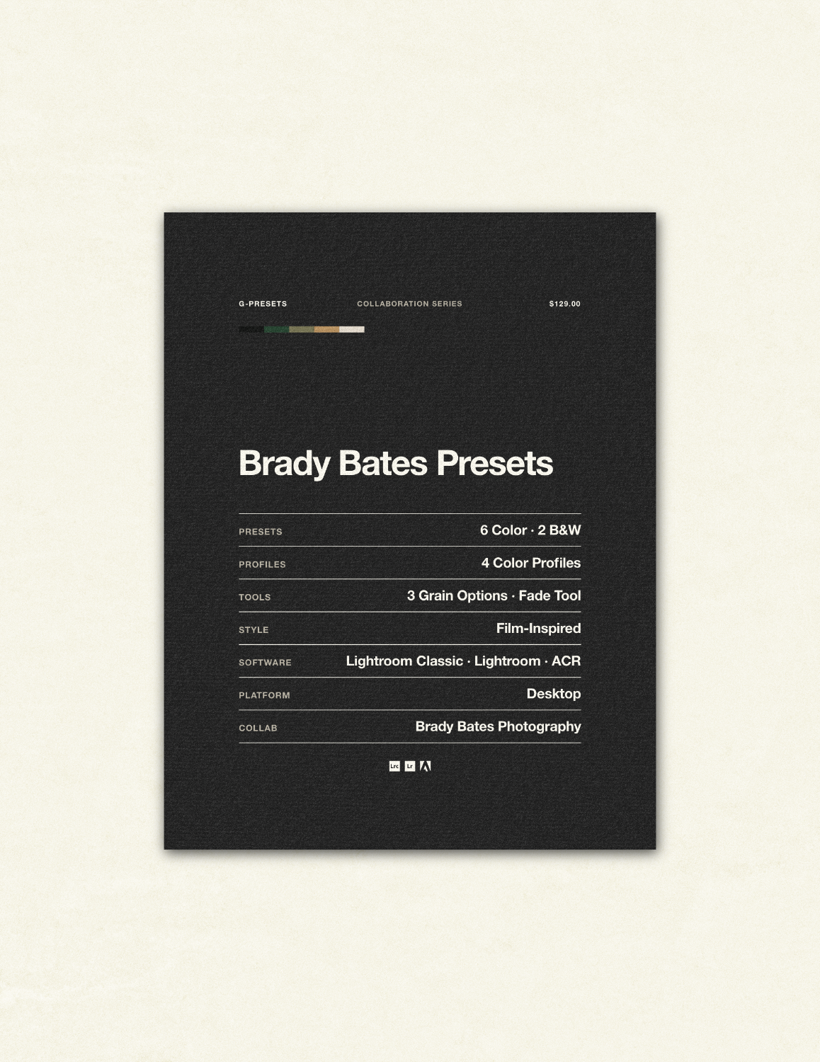 Brady Bates Presets