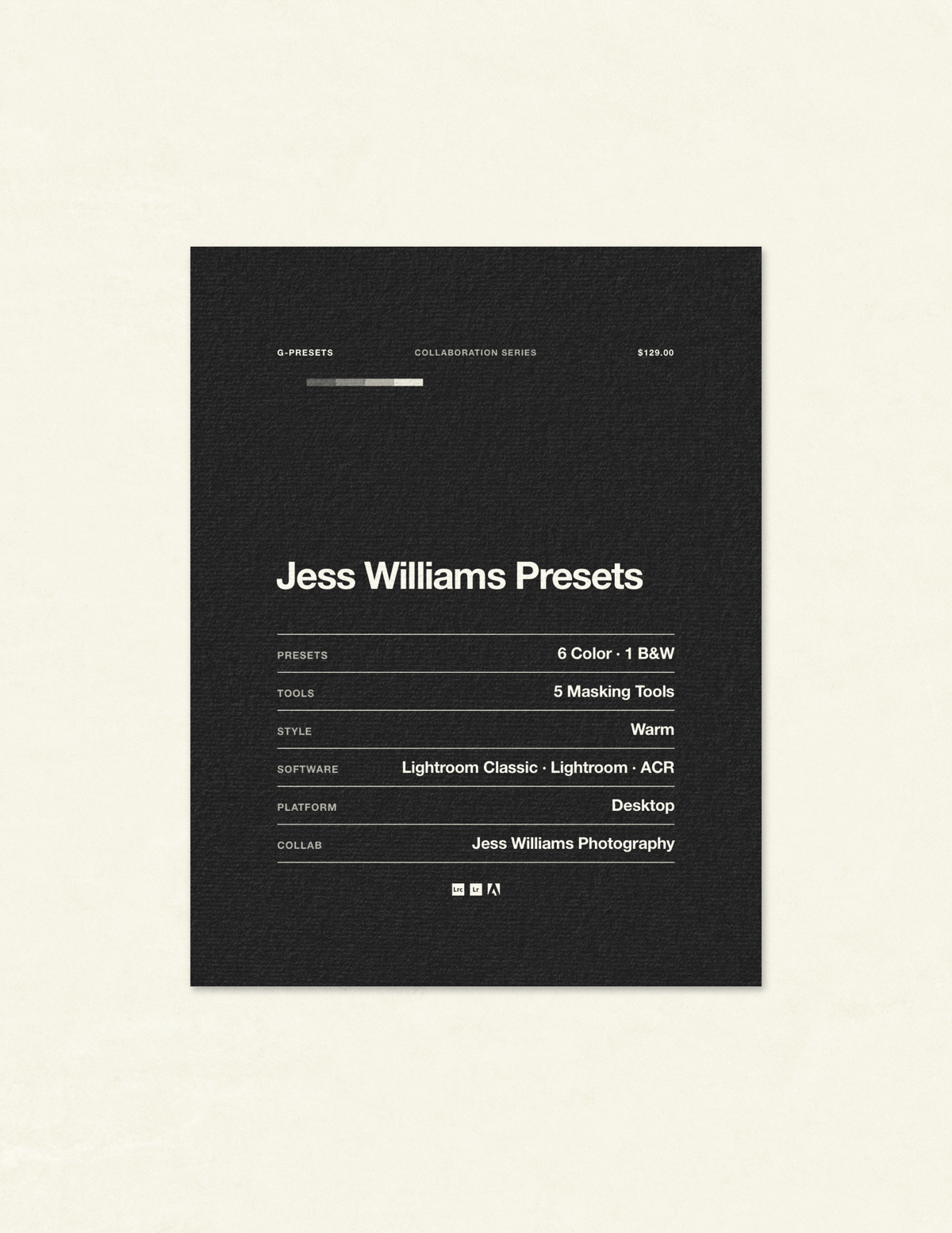 Jess Williams Presets