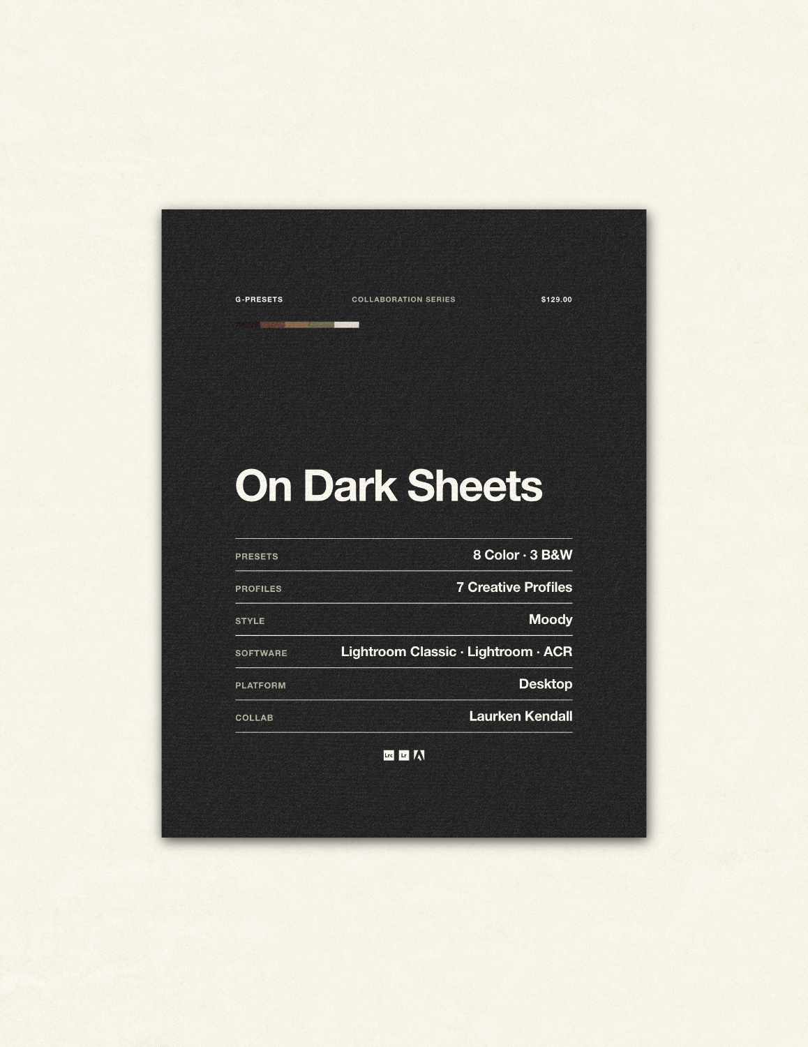 On Dark Sheets