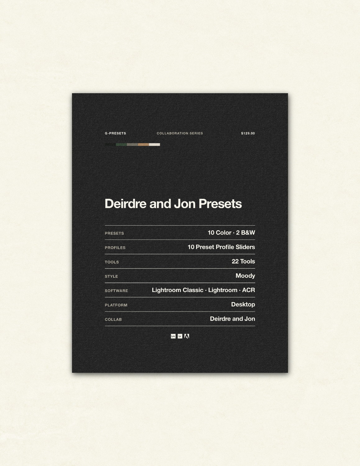 Deirdre and Jon Presets