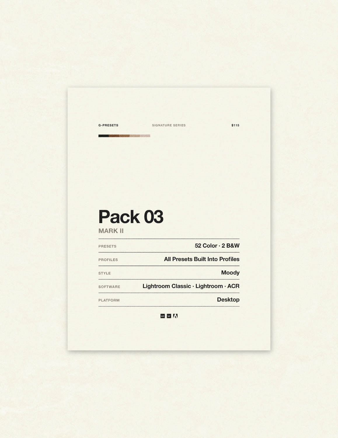 G-PRESETS PACK 03 MARK II
